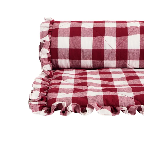 Habitat Gingham Quilted Bedspread - Berry - 200x220cm