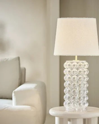 Habitat Glass Bobble Table Lamp Base Only - Clear