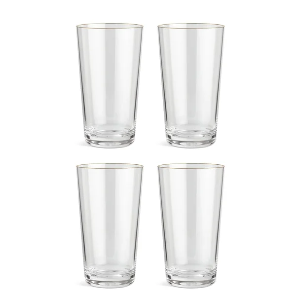 Habitat Gold Rim Tumbler - Pack of 4