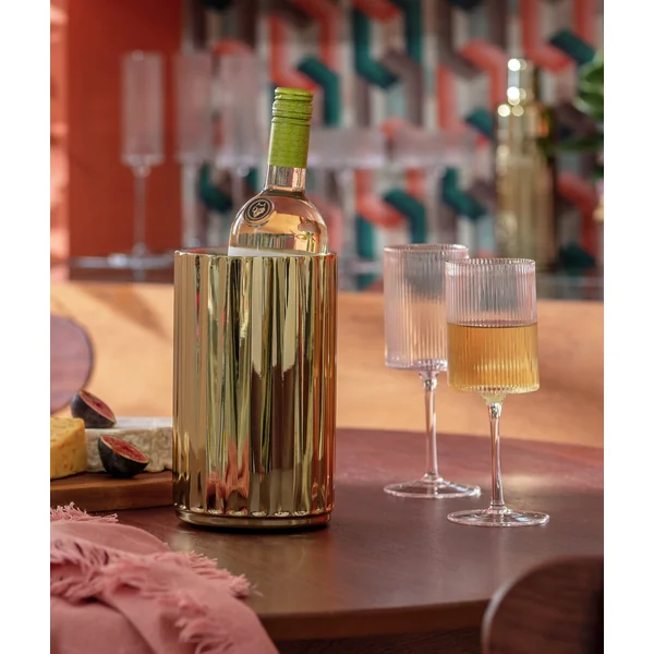 Habitat Gold Tone Wine Cooler