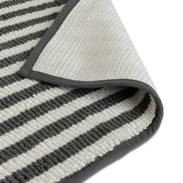 Habitat Grey Stripe Bath Mat