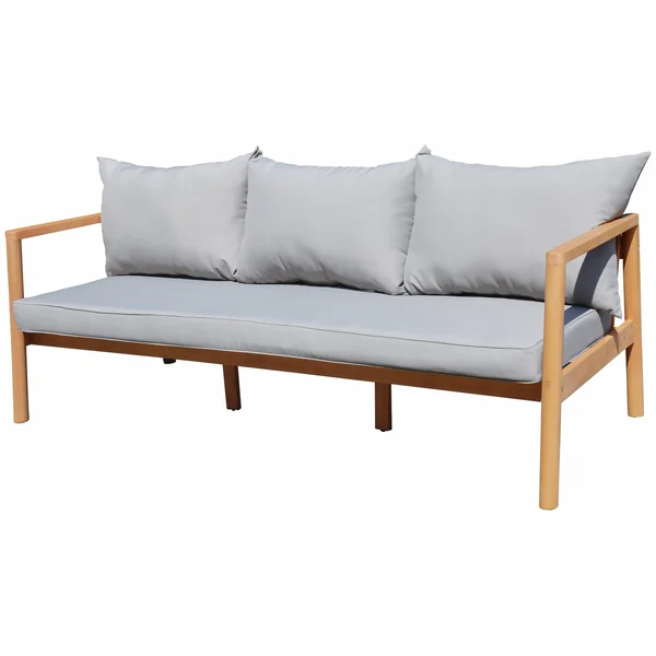 Habitat Hanson 5 Seater Wooden Garden Sofa Set - Grey