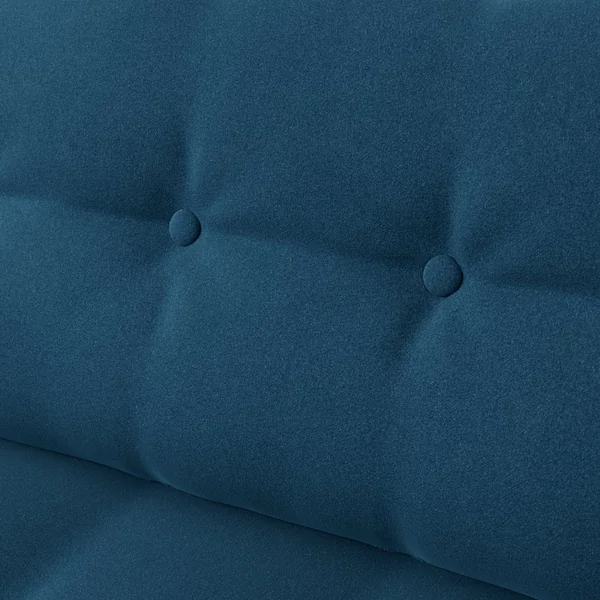 Habitat Hendricks Left Hand Corner Sofa - Ink Blue-Black Leg
