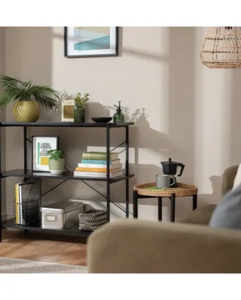 Habitat Huckley 3 Tier Steel Shelving Unit- Black