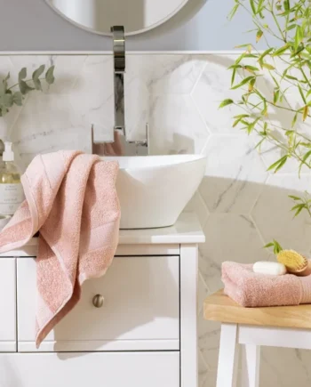 Habitat Hygro Anti Microbial Hand Towel - Blush