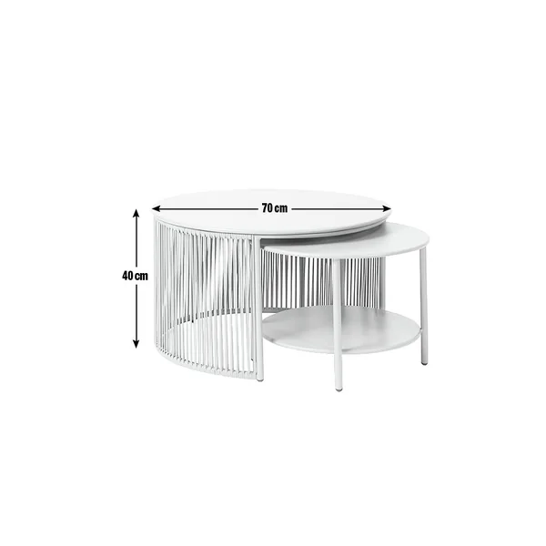 Habitat Ipanema Metal Garden Coffee Table - Yellow