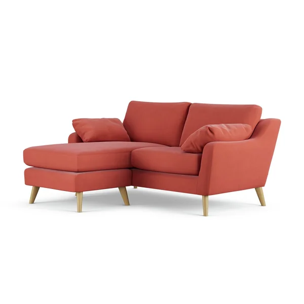Habitat Ivor Left Hand Corner Sofa - Papaya - Ash Leg