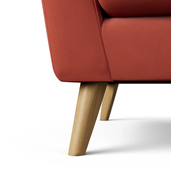Habitat Ivor Left Hand Corner Sofa - Papaya - Ash Leg