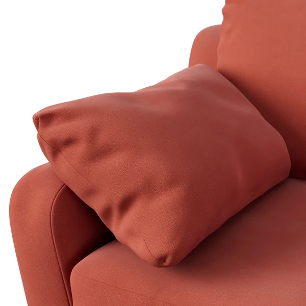 Habitat Ivor Left Hand Corner Sofa - Papaya - Ash Leg