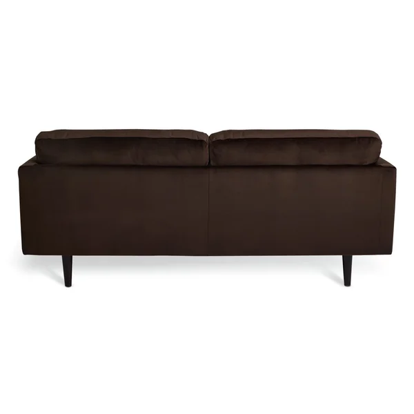 Habitat Jacob Velvet 3 Seater Sofa - Chocolate