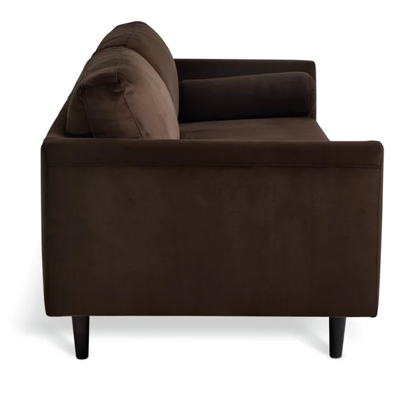 Habitat Jacob Velvet 3 Seater Sofa - Chocolate