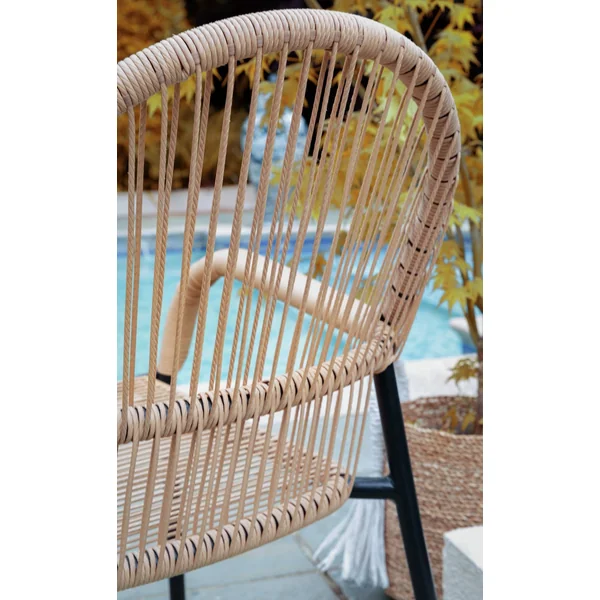 Habitat Java 2 Seater Metal Garden Bistro Set - Natural