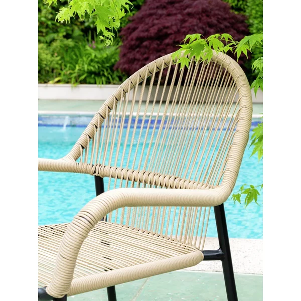 Habitat Java 2 Seater Metal Garden Bistro Set - Natural