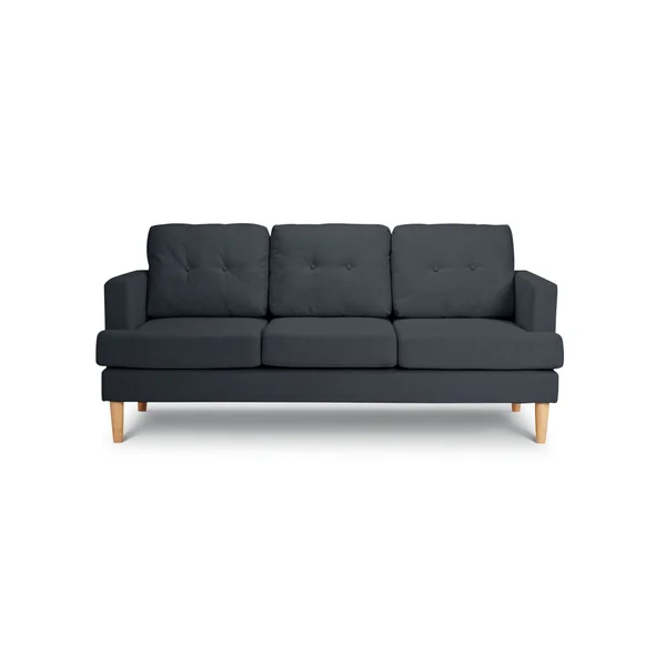 Habitat Joshua Fabric 3 Seater Sofa - Charcoal