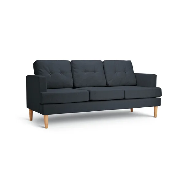 Habitat Joshua Fabric 3 Seater Sofa - Charcoal