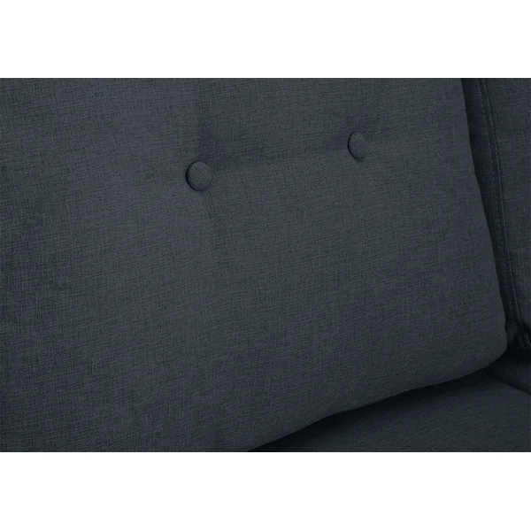 Habitat Joshua Fabric 3 Seater Sofa - Charcoal
