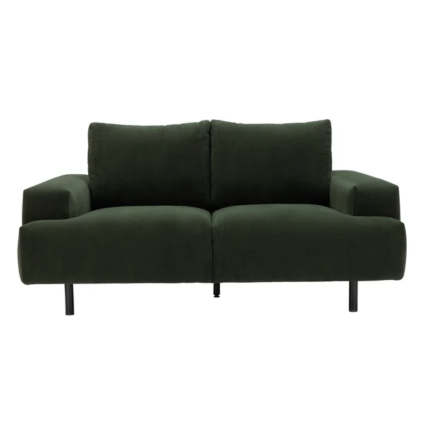 Habitat Julien Fabric 2 Seater Sofa - Dark Green