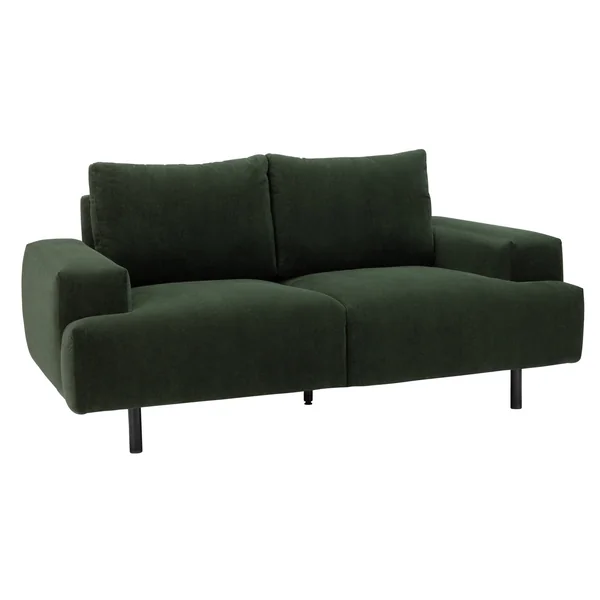 Habitat Julien Fabric 2 Seater Sofa - Dark Green