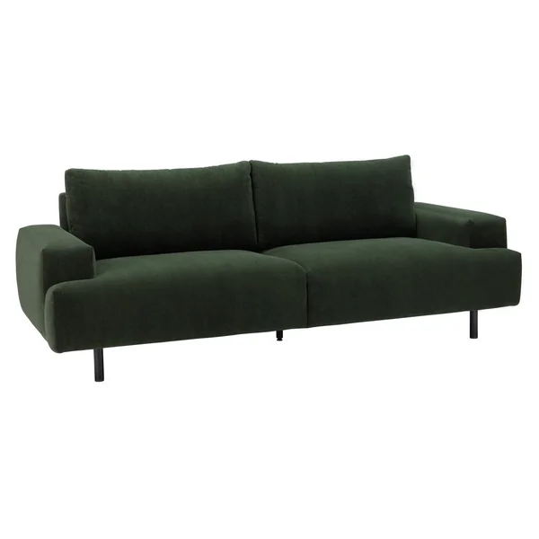 Habitat Julien Fabric 3 Seater Sofa - Green
