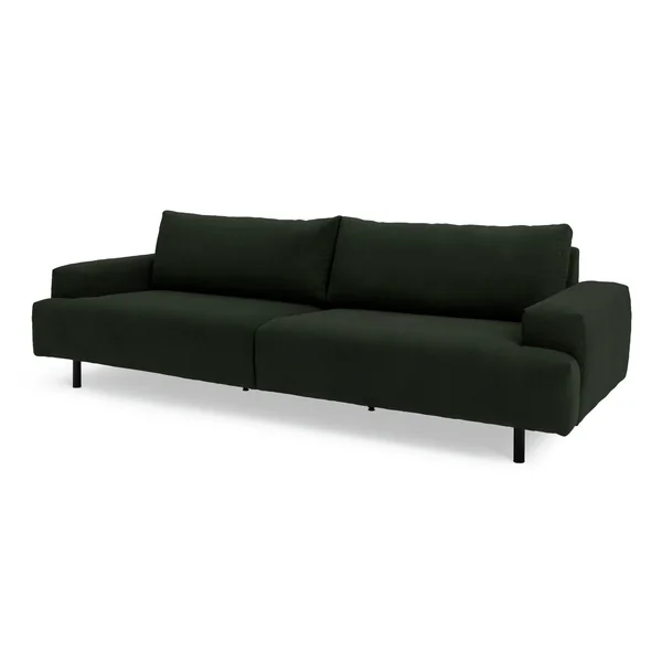 Habitat Julien Fabric 4 Seater Sofa - Dark Green