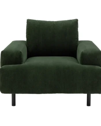 Habitat Julien Fabric Armchair - Dark Green