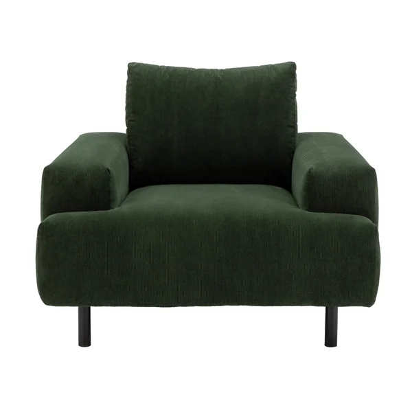 Habitat Julien Fabric Armchair - Dark Green