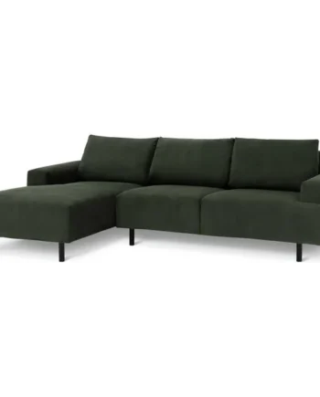 Habitat Julien Fabric Left Hand Corner Chaise Sofa - Green