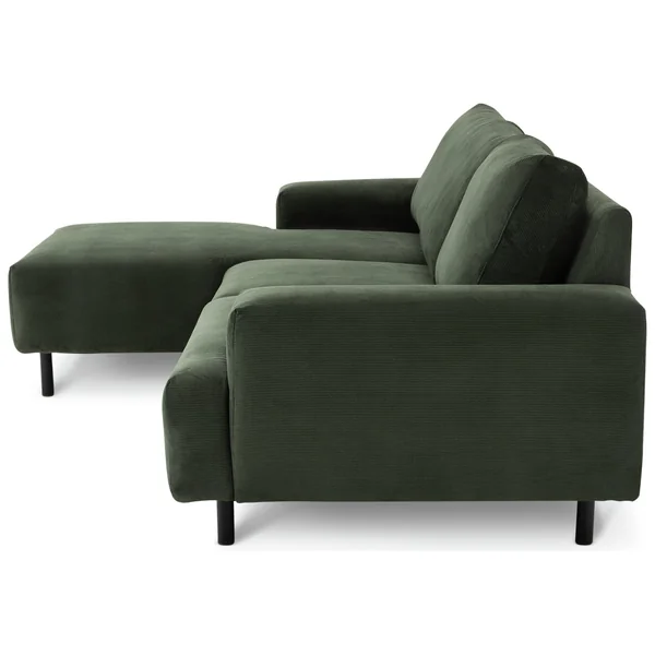 Habitat Julien Fabric Left Hand Corner Chaise Sofa - Green