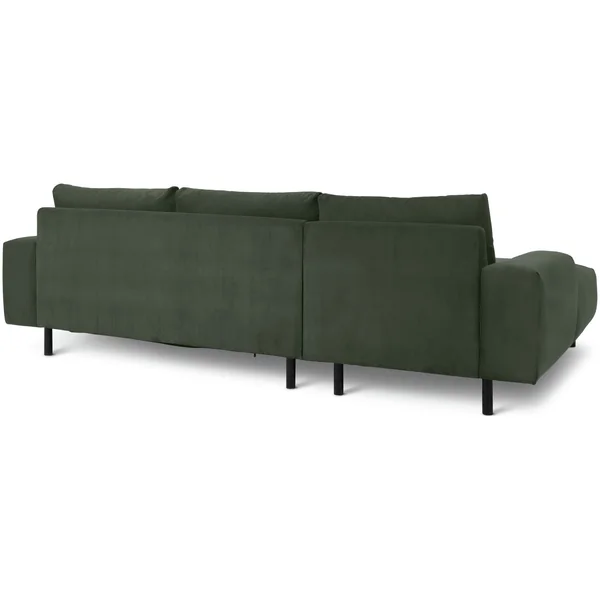 Habitat Julien Fabric Left Hand Corner Chaise Sofa - Green