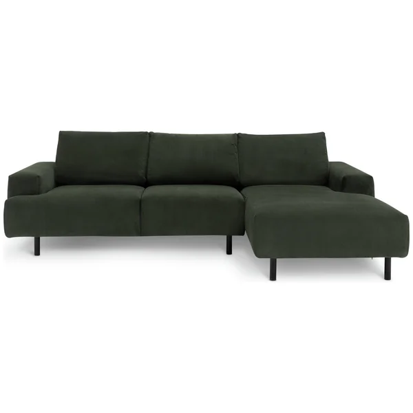 Habitat Julien Fabric Right Hand Corner Chaise Sofa - Green