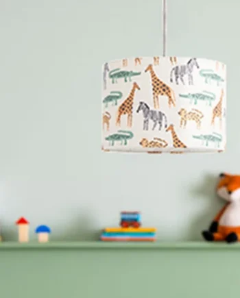 Habitat Jungle Print Cream Easy Fit Lampshade - 25cm