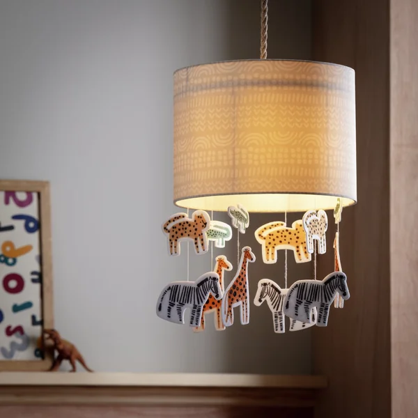 Habitat Jungle with Hanging Animals Easy Fit Lampshade- 25cm