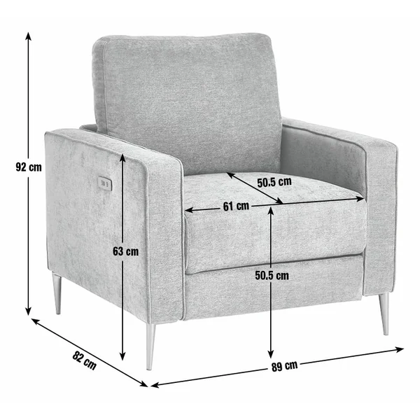 Habitat Kendric Fabric Recliner Armchair - Green