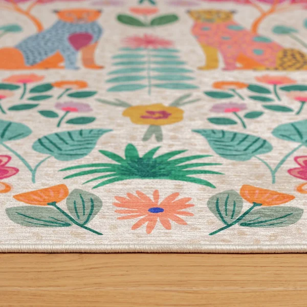 Habitat Kids Enchanted Print Natural Rug -80x110cm