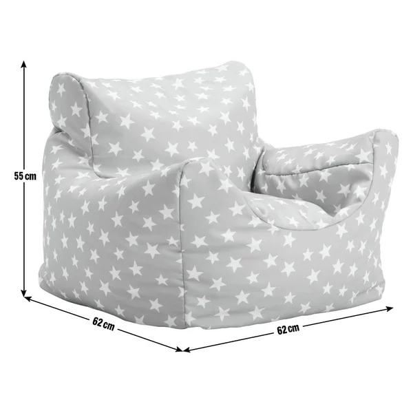 Habitat Kids Funzee Grey Stars Bean Bag