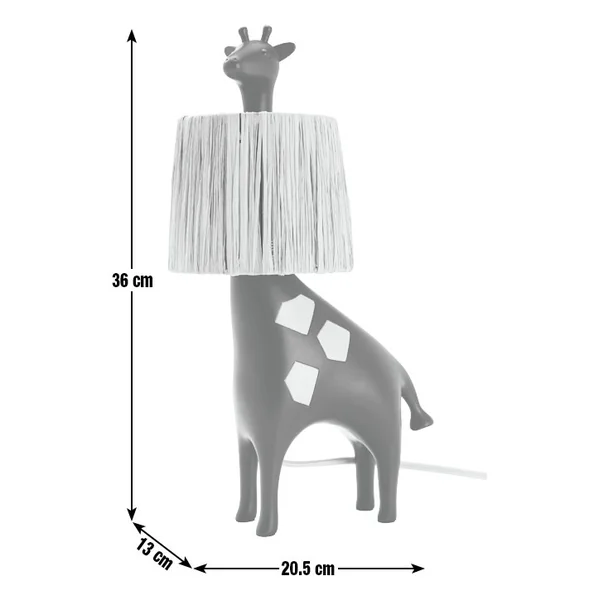 Habitat Kids Giraffe Rattan Table Lamp - Black