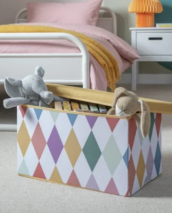 Habitat Kids Harley Foldable Ottoman Box - Multicolour