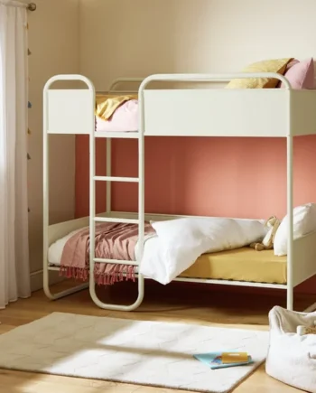 Habitat Kids Rory Single Metal Bunk Bed - Pale Grey