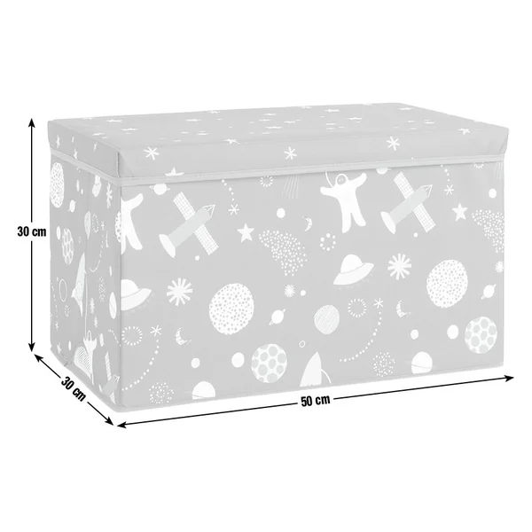 Habitat Kids Space Foldable Ottoman Box - Blue