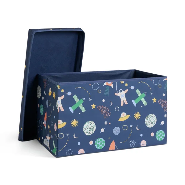 Habitat Kids Space Foldable Ottoman Box - Blue