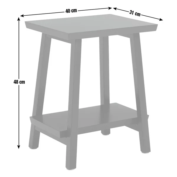 Habitat Kyoto Side Table - Black