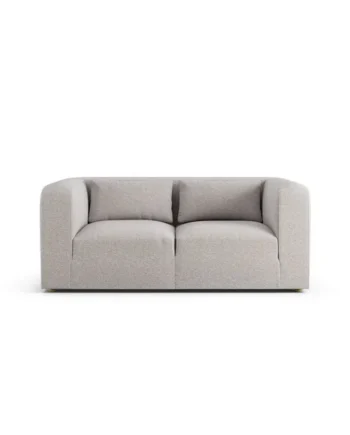 Habitat Lars Fabric 2 Seater Sofa - Natural - Ash Leg