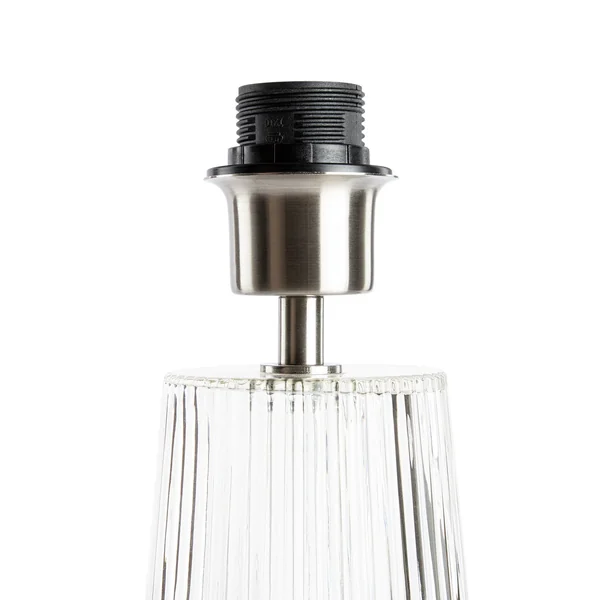 Habitat Le Marais XL Ribbed Glass Table Lamp Base Only-Clear
