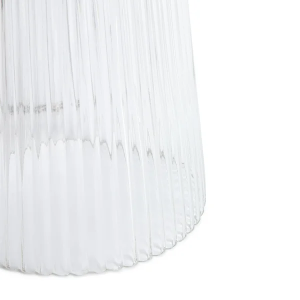 Habitat Le Marais XL Ribbed Glass Table Lamp Base Only-Clear