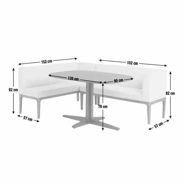 Habitat Loxley Corner Dining Set - Walnut