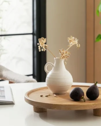 Habitat Mango Wood Pedestal Tray - Natural