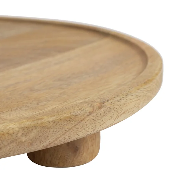Habitat Mango Wood Pedestal Tray - Natural