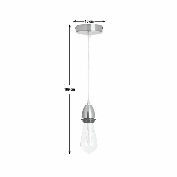 Habitat Metal Pendant Light - Brass