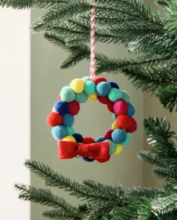 Habitat Mini Pom-Pom Christmas Wreath