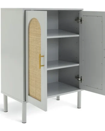 Habitat Monica 2 Door Shoe Storage Cabinet - Grey